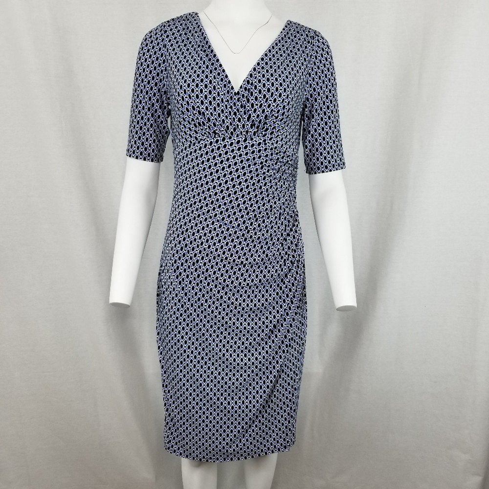 LAUREN RALPH LAUREN Women's Dress Faux Wrap Size 8